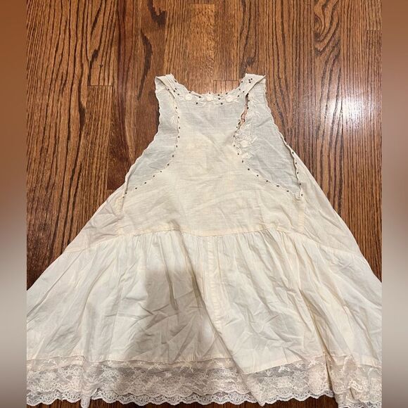 Free People Sunset Treasures Beaded & Embroidered Tunic Top-Ivory - Picture 9 of 11